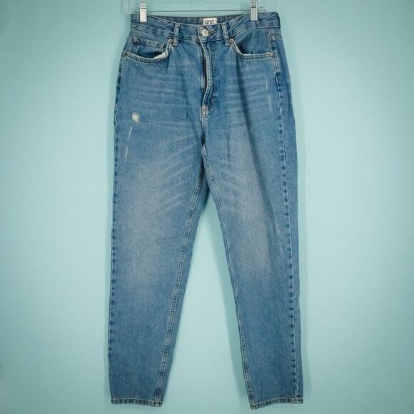 BDG Urban Outfitters 28 Size 6 Mom High Rise Button Zip Tapered Leg Cotton Jeans - Picture 1 of 7